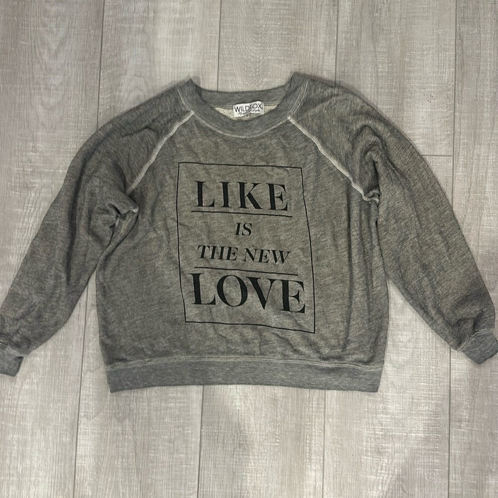 WILDFOX - Like is the New Love Crewneck Sweatshirt - S